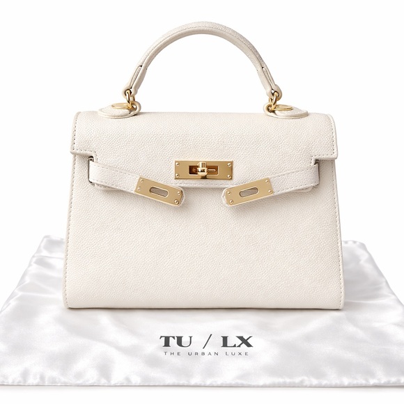Nordstrom Handbags - GRACE KELLY White Top-Handle / Crossbody Bag (Vegan Leather) by The Urban Luxe